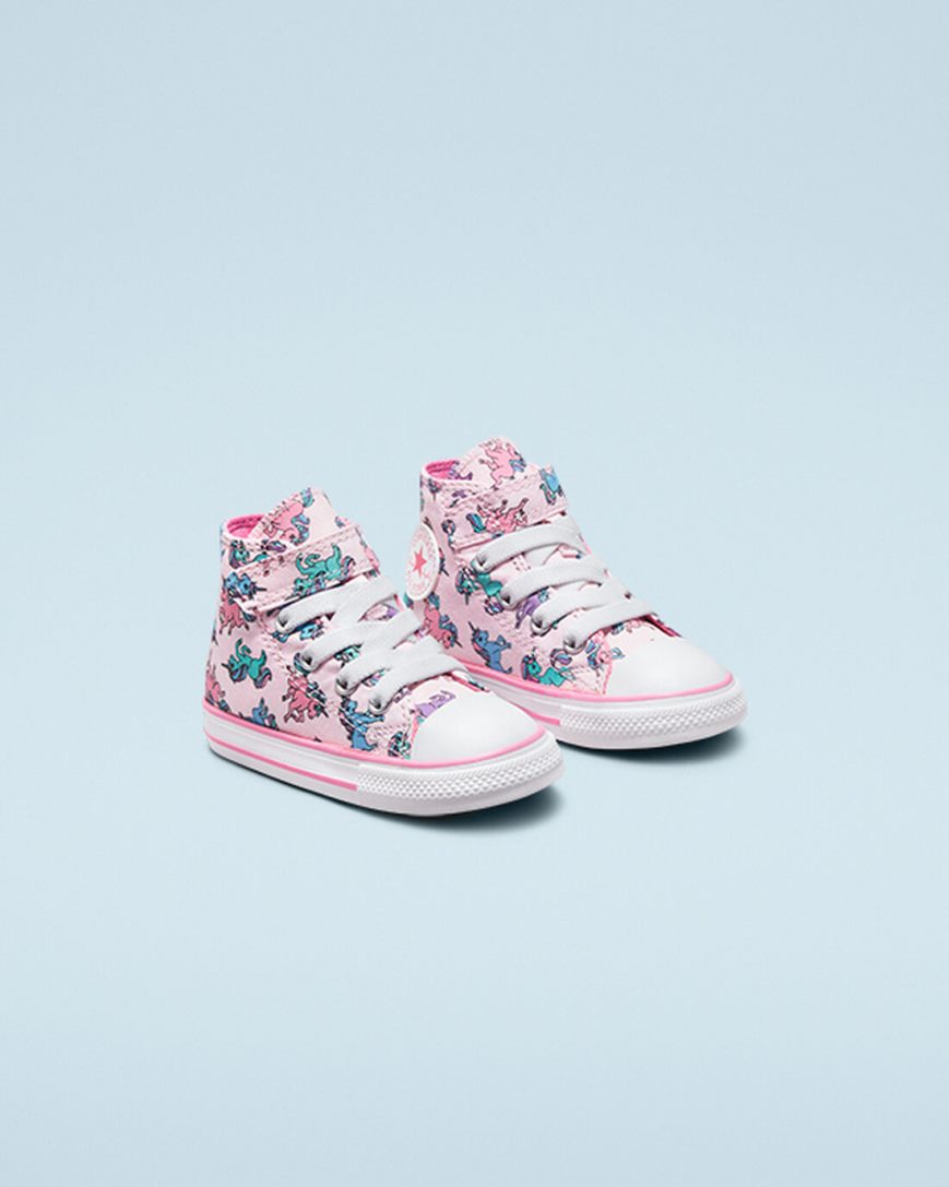 Tenis Converse Chuck Taylor All Star Easy-On Unicorns Cano Alto Menina Rosa Azuis | PT I0743T1